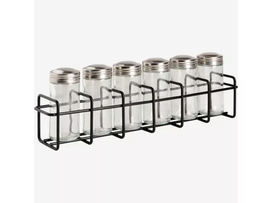 HABITAT - Rangement pour épices - Métal - Noir - Mikado