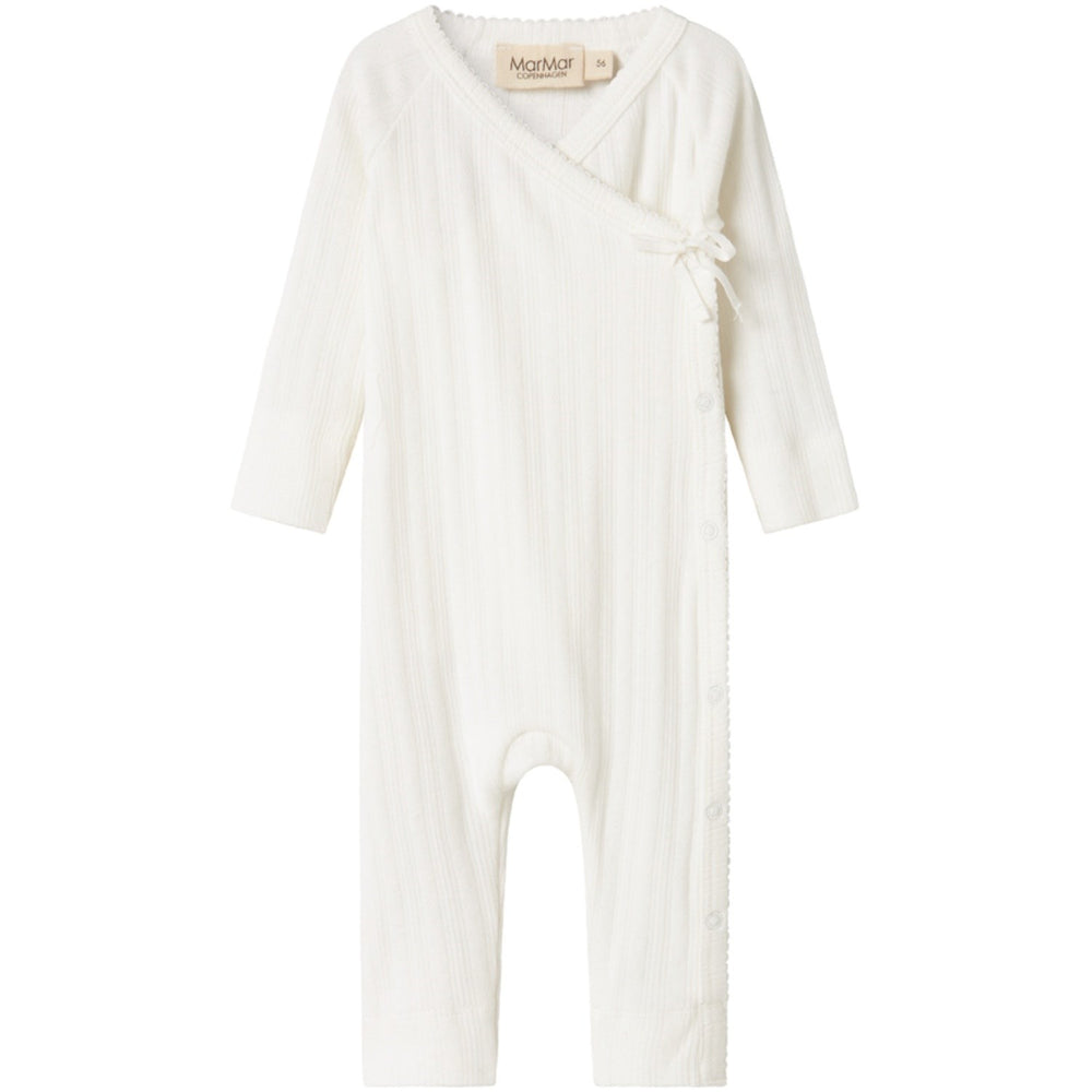 Køb MarMar New Born Modal Pointelle Gentle White Rula Heldragt