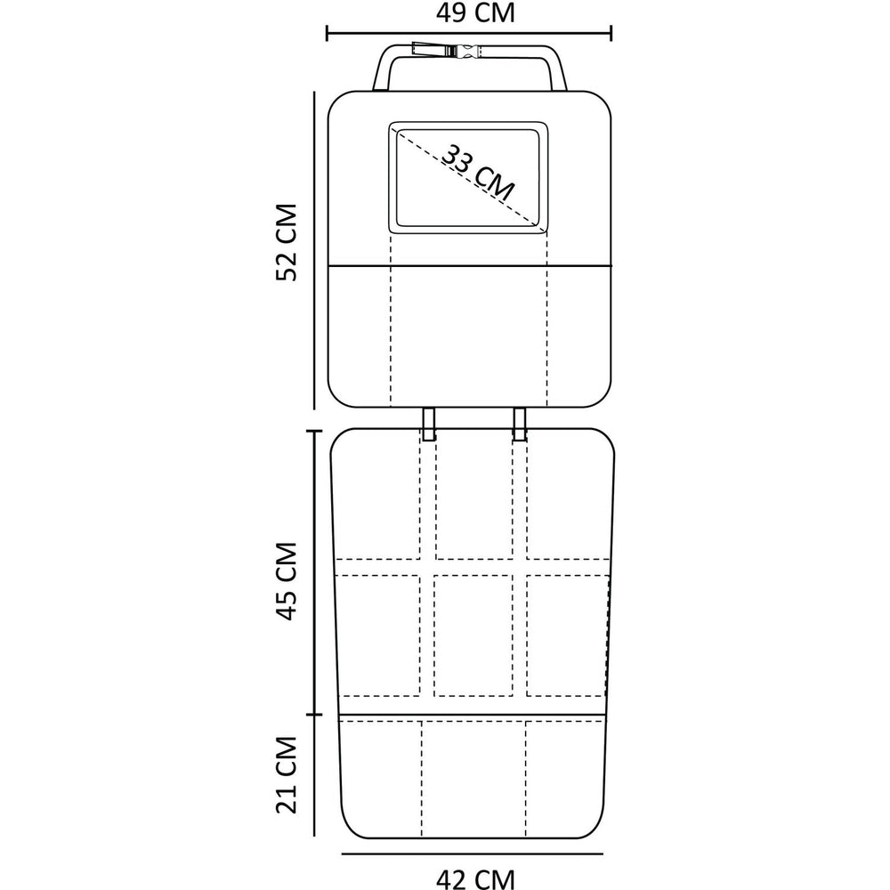 Køb Nordbaby Black 3 I 1 Bil Sæde Protector & Kick Mat