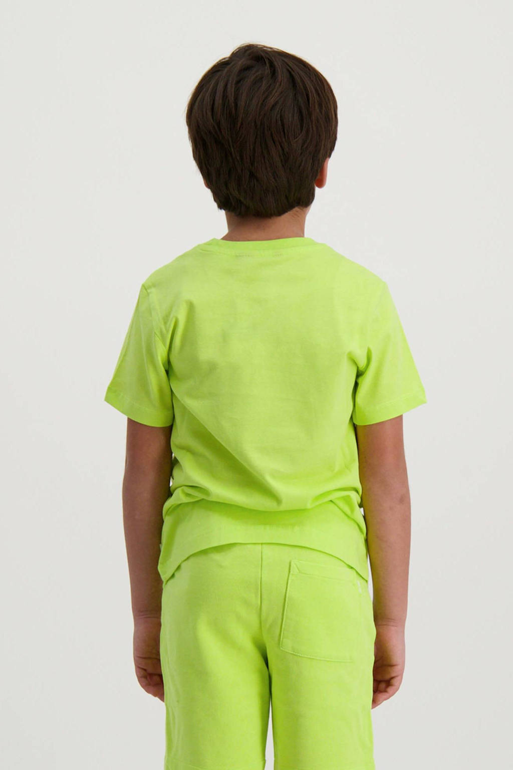 Cars T-shirt SONO met tekst neon geel