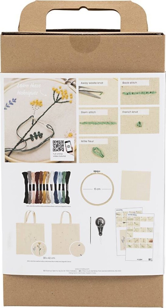 Broderi Kit Til Begynder - Diy Kit