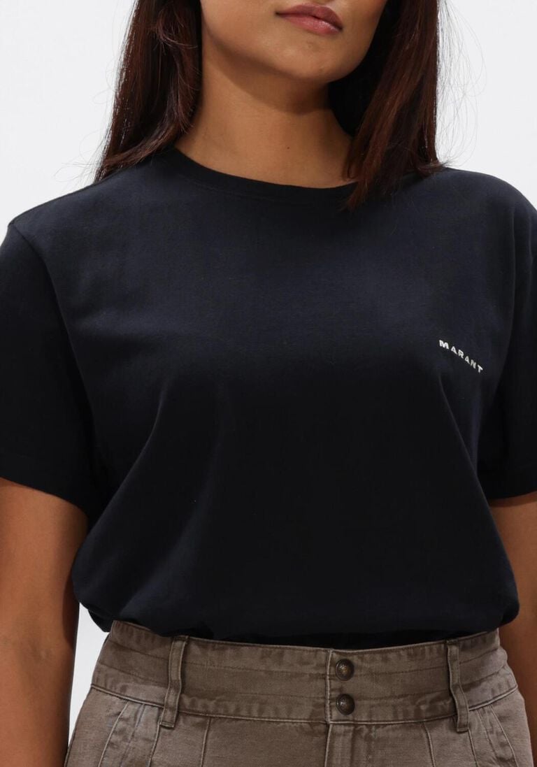 zwarte isabel marant t-shirt zafferh tee shirt