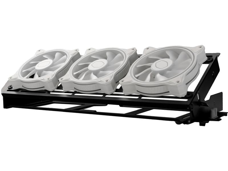 Cooler Master PC-Gehäuse HAF 700 EVO Schwarz Vielseitig einsetzbarer Big-Tower mit Sichtfenster