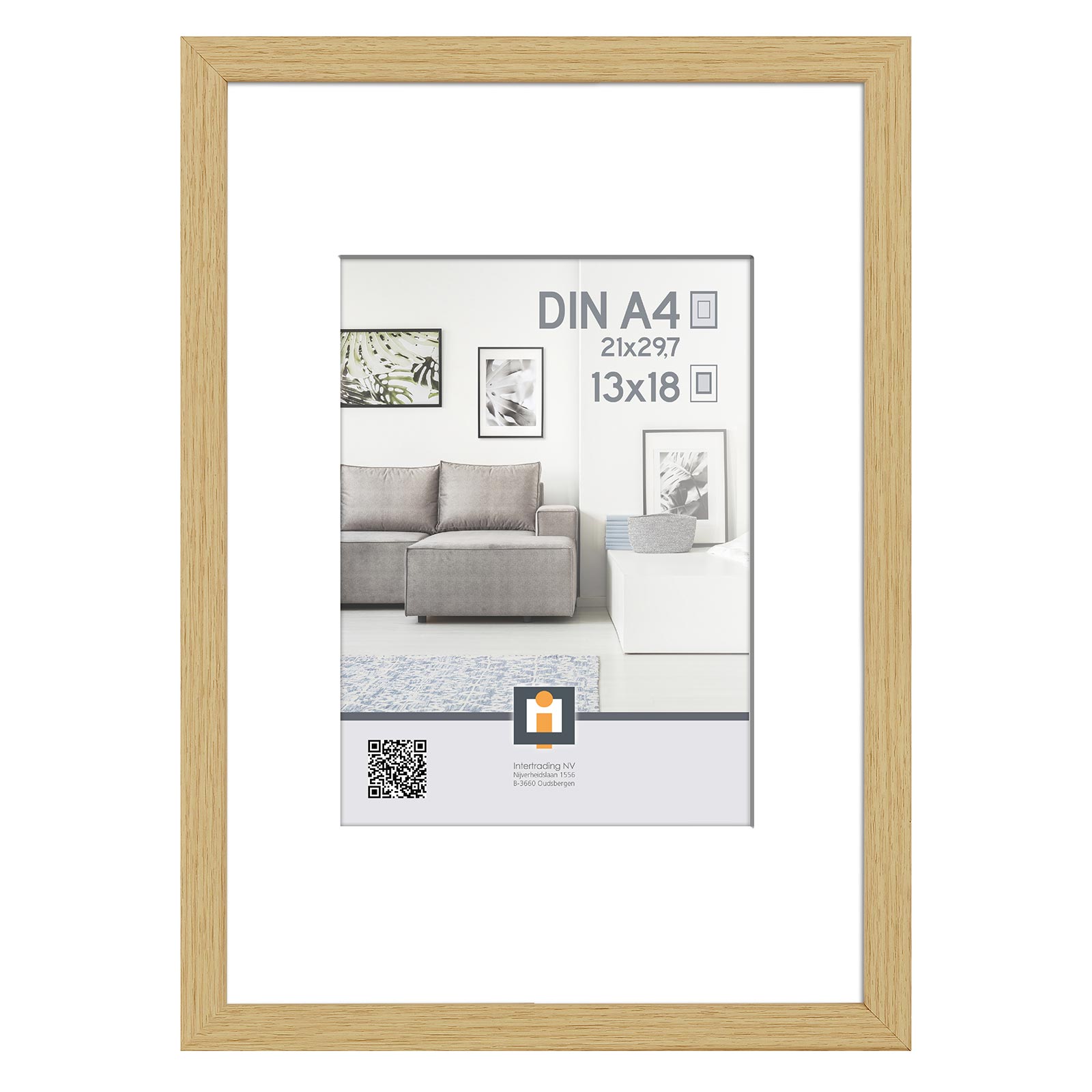 Bilderrahmen - natur - 23x32 cm