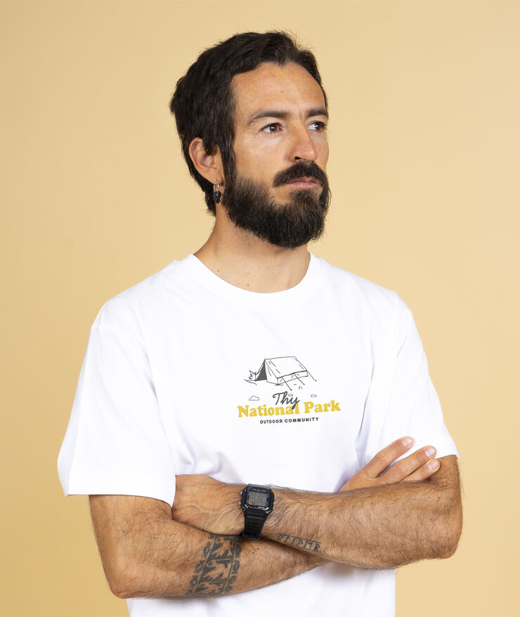 ELSK NATIONAL PARK MEN'S BRUSHED T-SHIRT 001 optic white