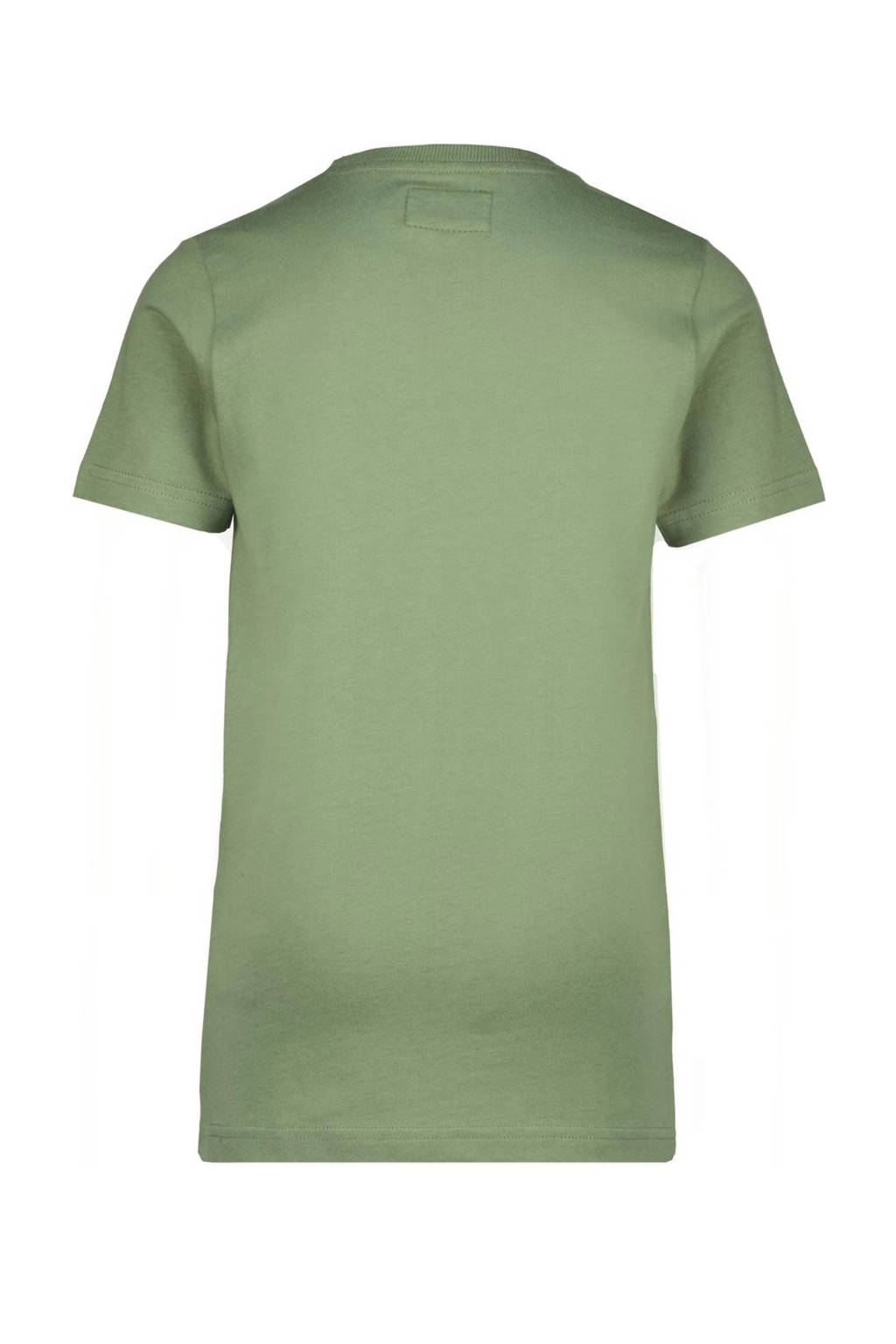 Raizzed T-shirt Jessey met logo olijfgroen