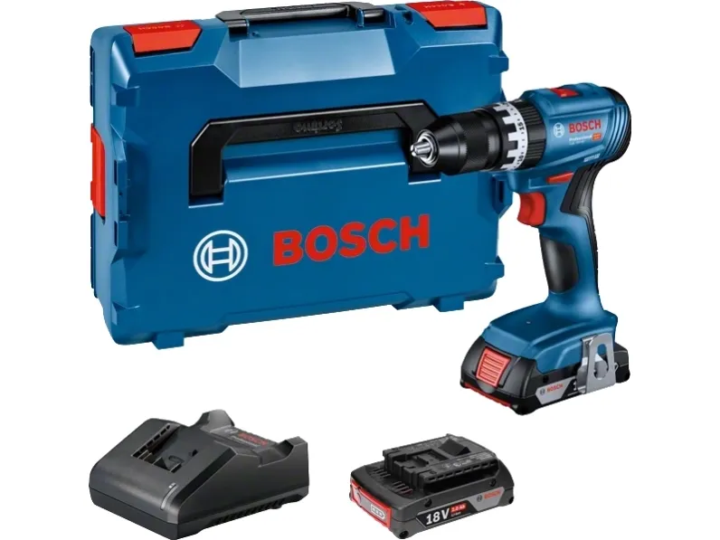 Bosch SLAGBOREMASKINE GSB 18V-45 2X2AH L-BOXX