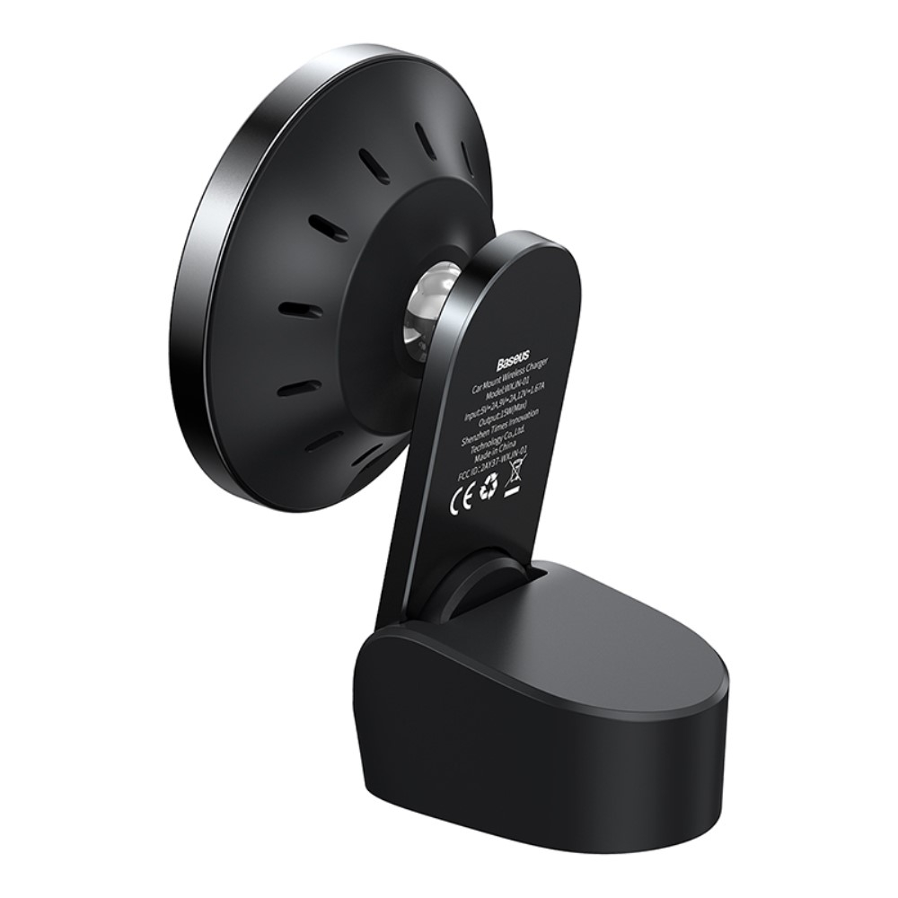 (15W) 2in1 MagSafe Auto KFZ Halterung Ladegerät für Lüftungsgitter   Armaturenbrett Qi Wireless Fast Charging Ladestation - Schwarz