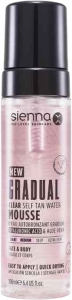 SiennaX Gradual Clear Self Tan Water Mousse, 190 ml