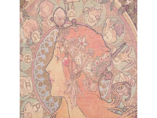 Toile sur parchemin 55x95x1,7 cm
