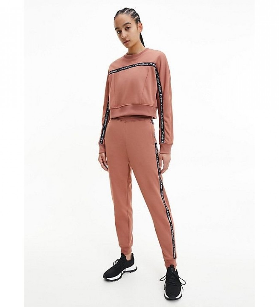 Calça de moletom marrom Calvin Klein