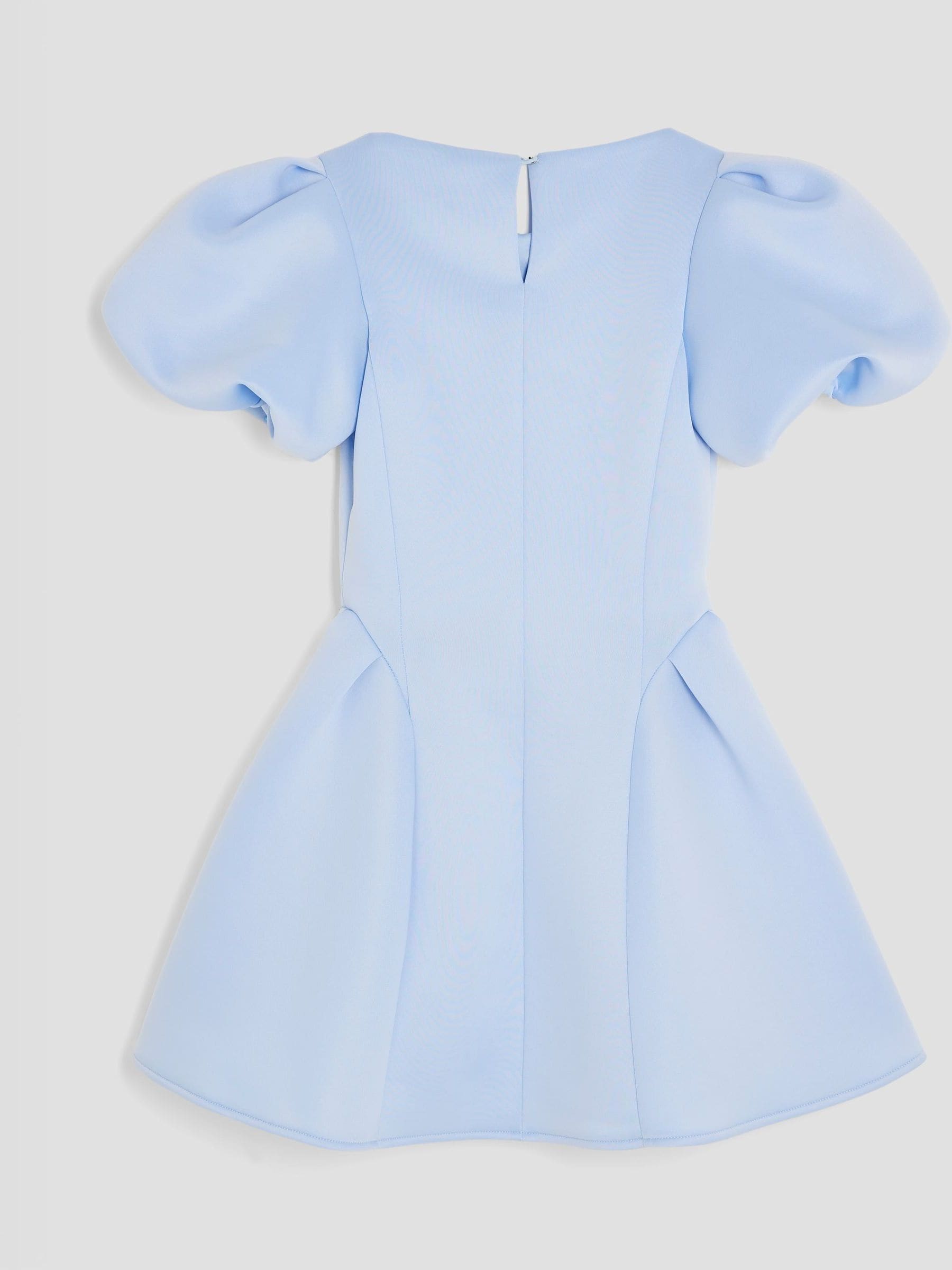 River Island Girls Scuba Bow Skater Puff 100% Cotton Dress