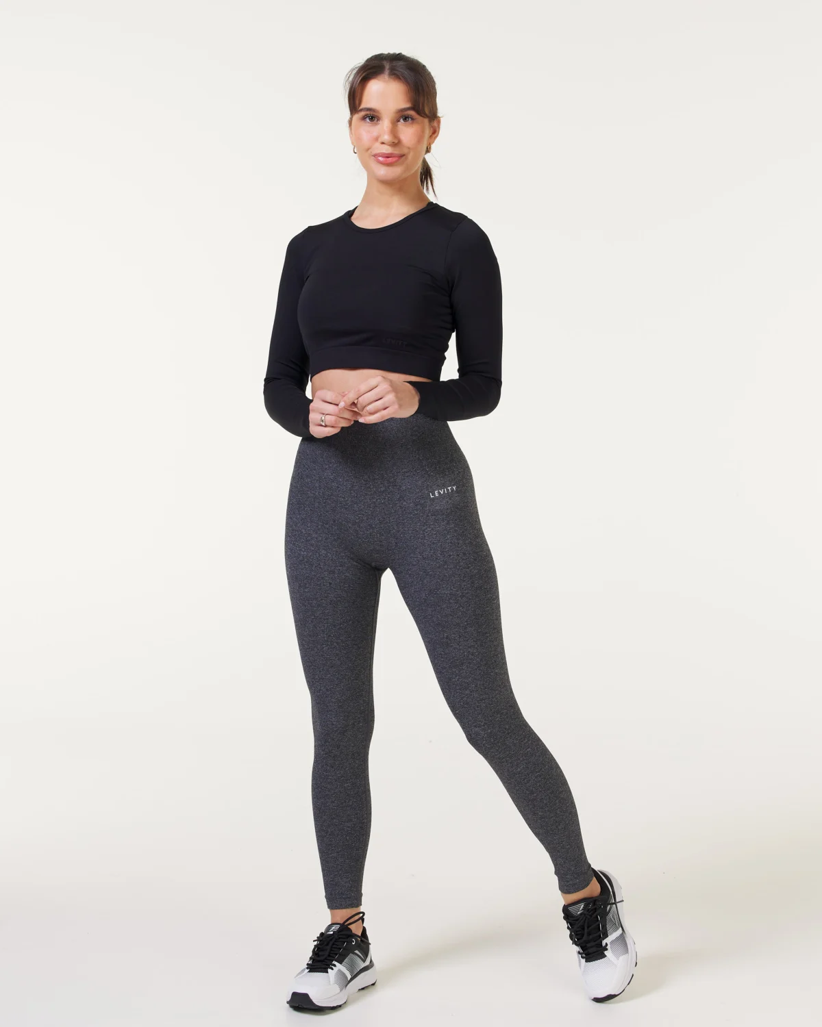 LEVITY Essential Seamless Tights Grey Melange
