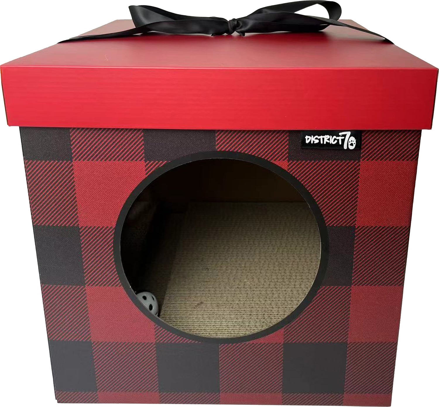 District 70 krabkarton Present rood 35 x 35 x 35 cm