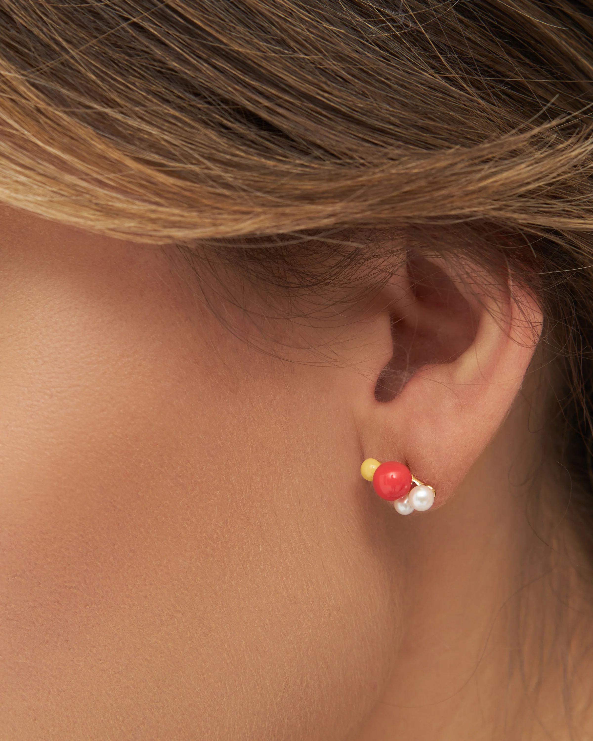 LULU Copenhagen  Bouquet ørering - forgyldt