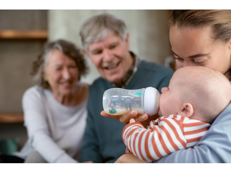 PHILIPS AVENT Trinkflasche Natural Response Elefanten 260 m Babyflasche mit Airfree Ventil