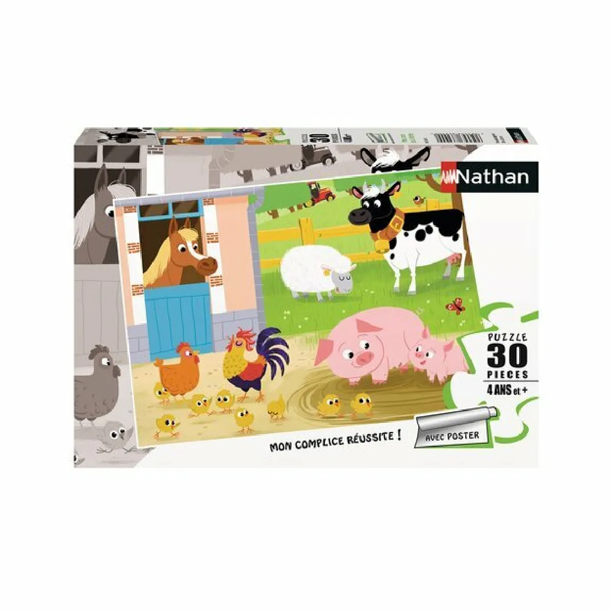 Ravensburger Nathan Puzzle 30p Mes Amis de la Ferme