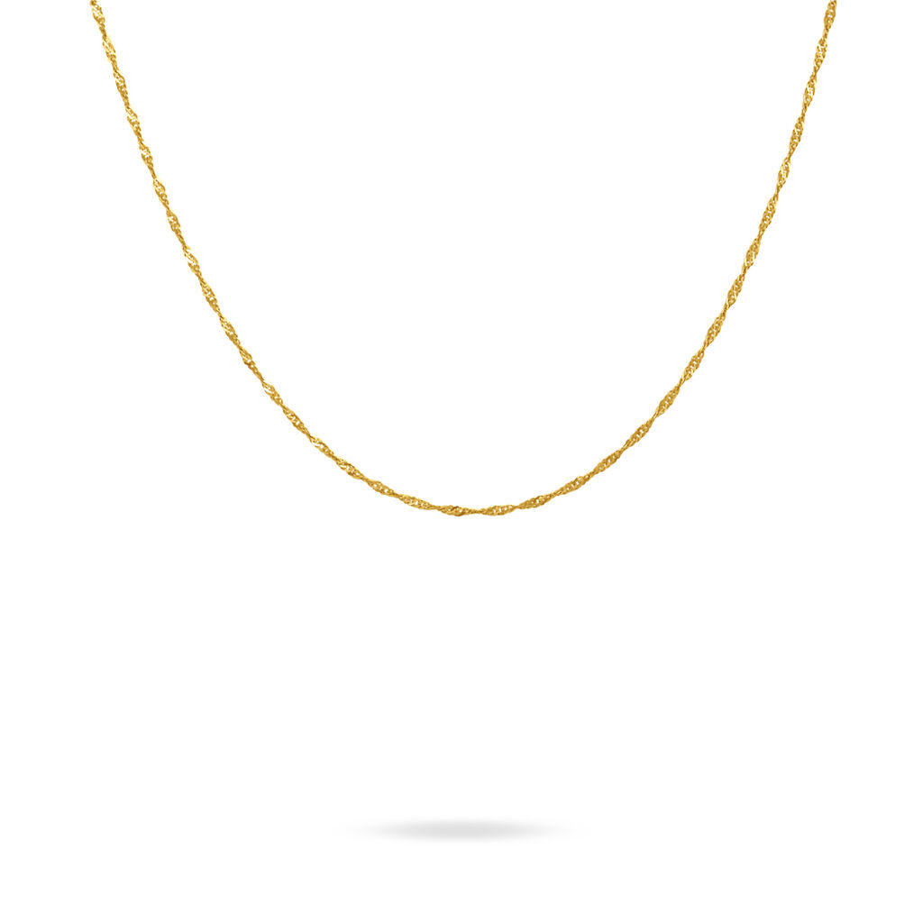 Chaîne Imanie Maille Singapour Or Jaune