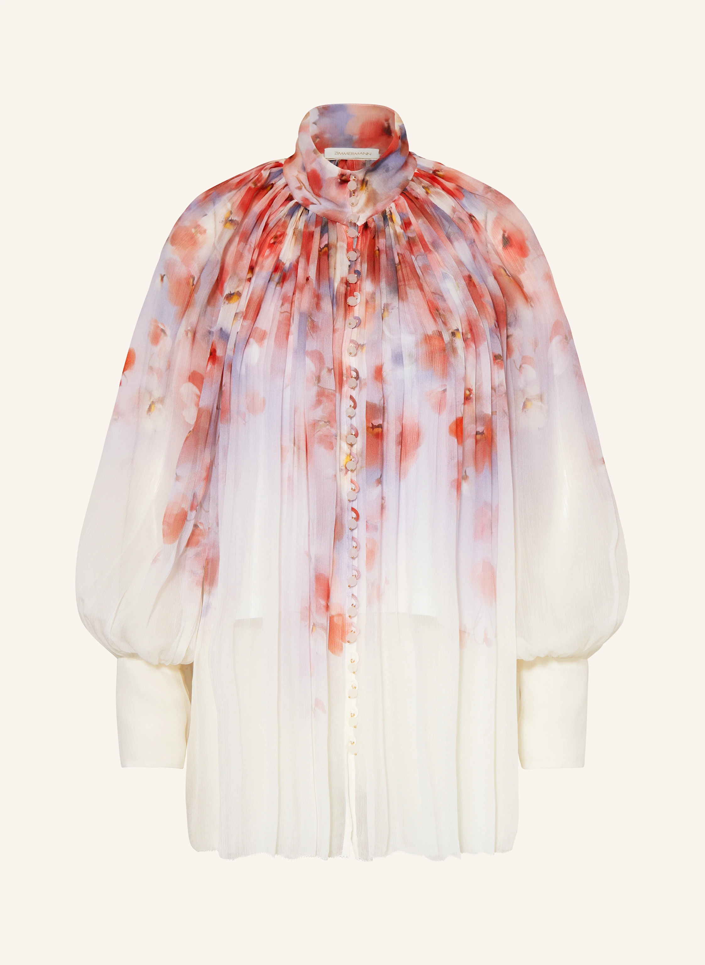 ZIMMERMANN Bluse mit Schmuckperlen