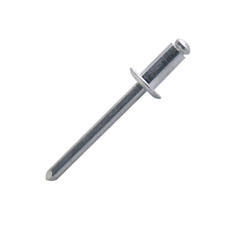 Rivet aveugle tête plate aluminium 4,0 x 14 mm, 15 pièces