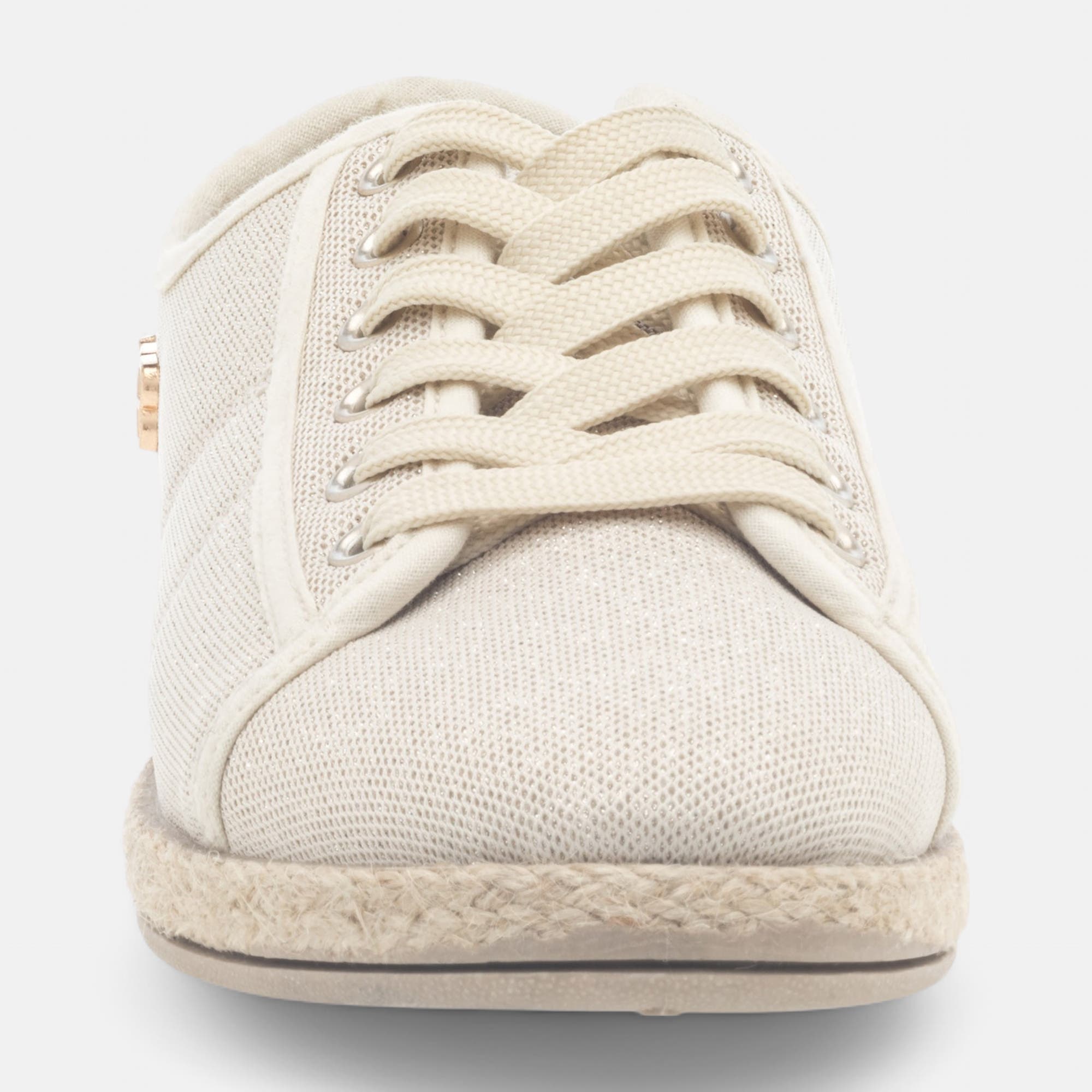 Baskets en toile Femme or