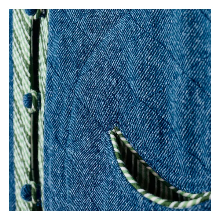 Maria de la Orden Veste Sans Manches Giverni Denim | Bleu foncé