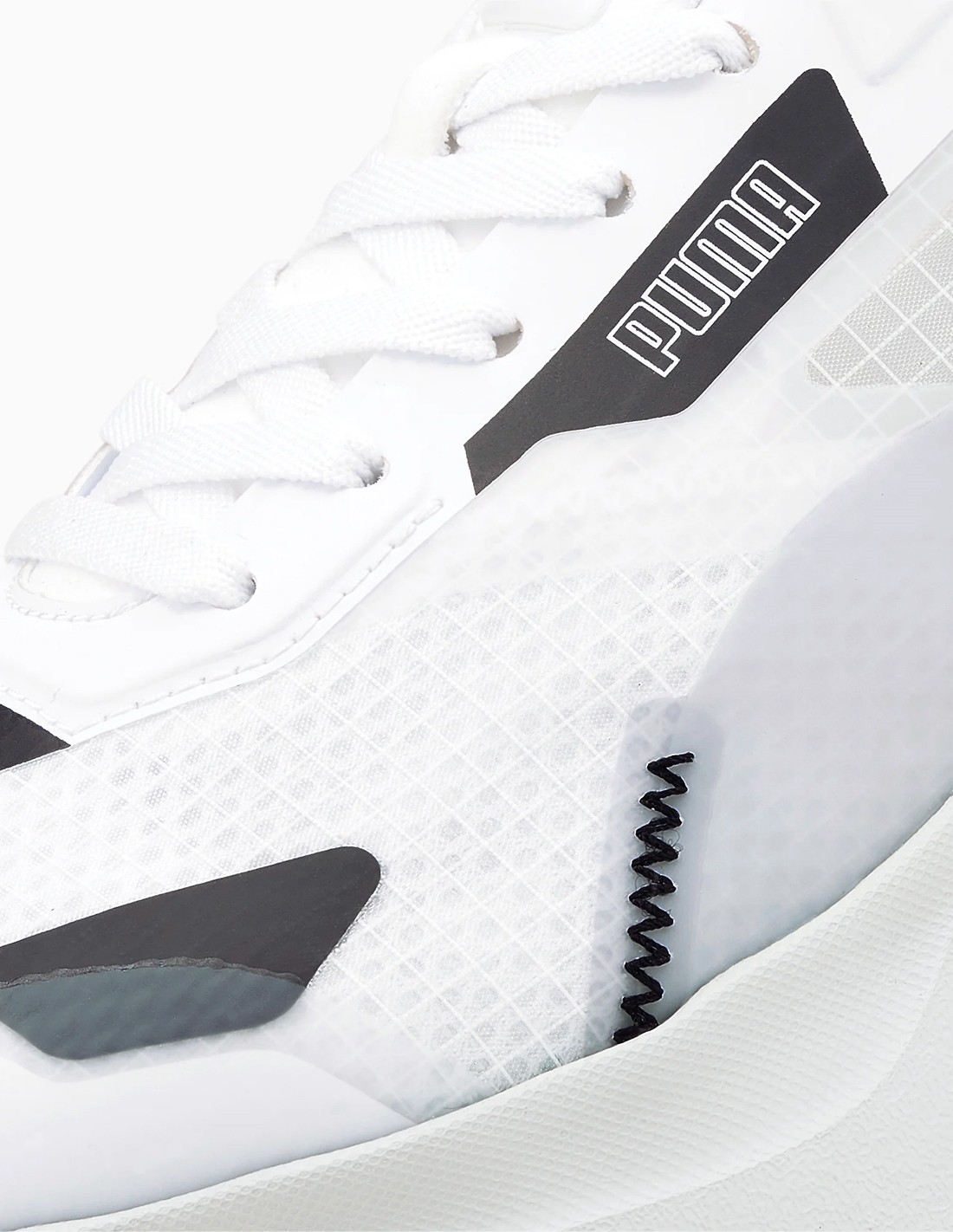 puma sneakers femme kosmo rider blanc/gris/transparent