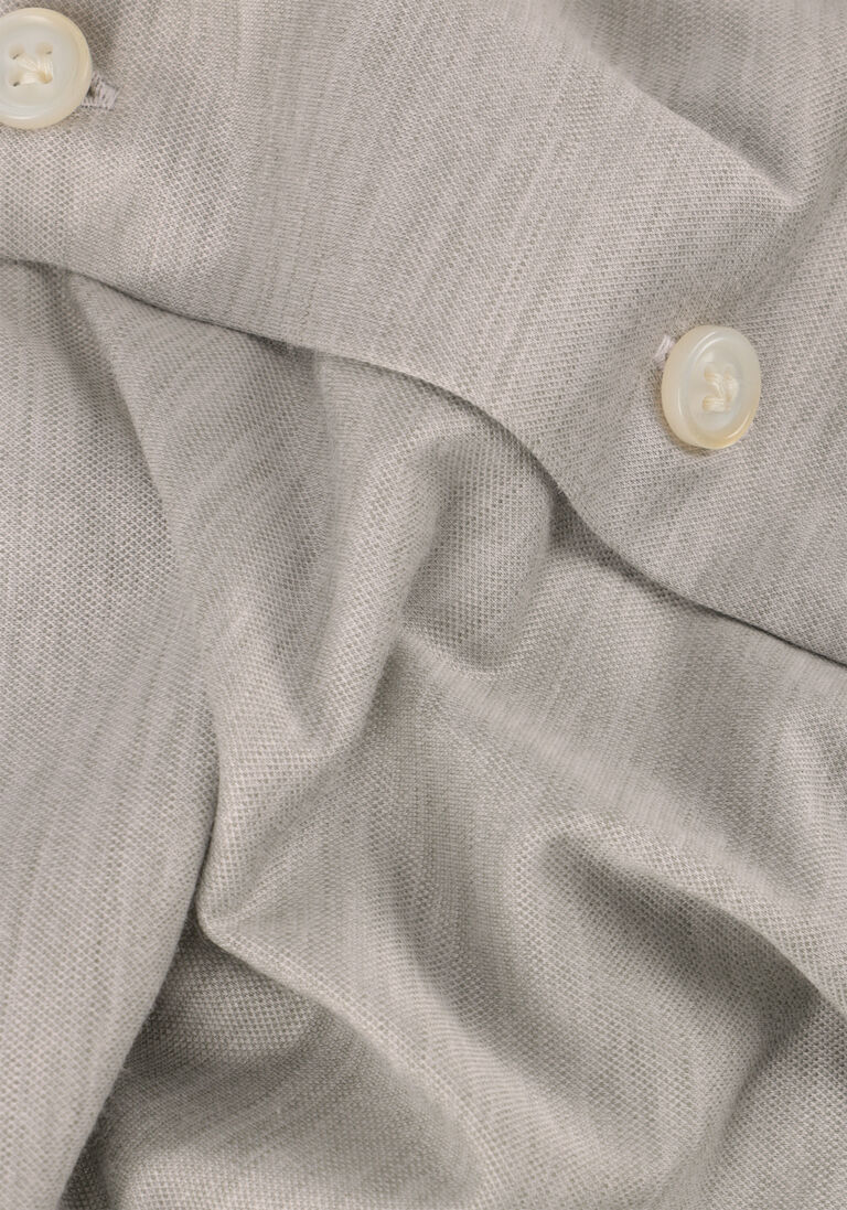 PROFUOMO grijze profuomo casual overhemd shirt x-cutaway sc sf