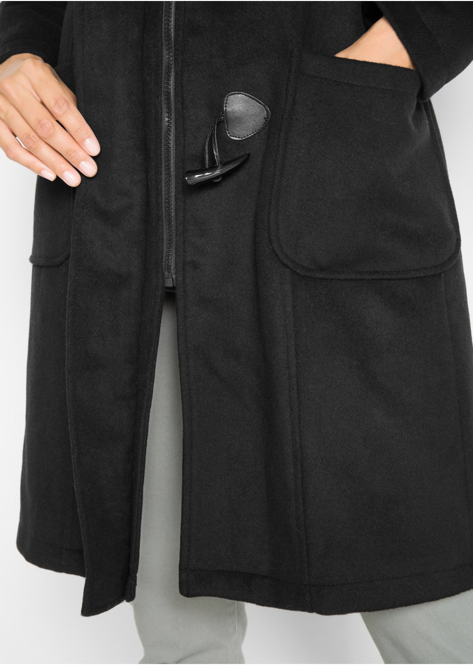 Manteau duffle-coat en laine