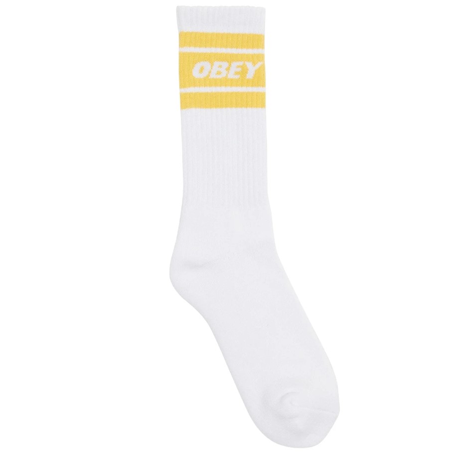 Obey Cooper II Socks White / Brown Sugar