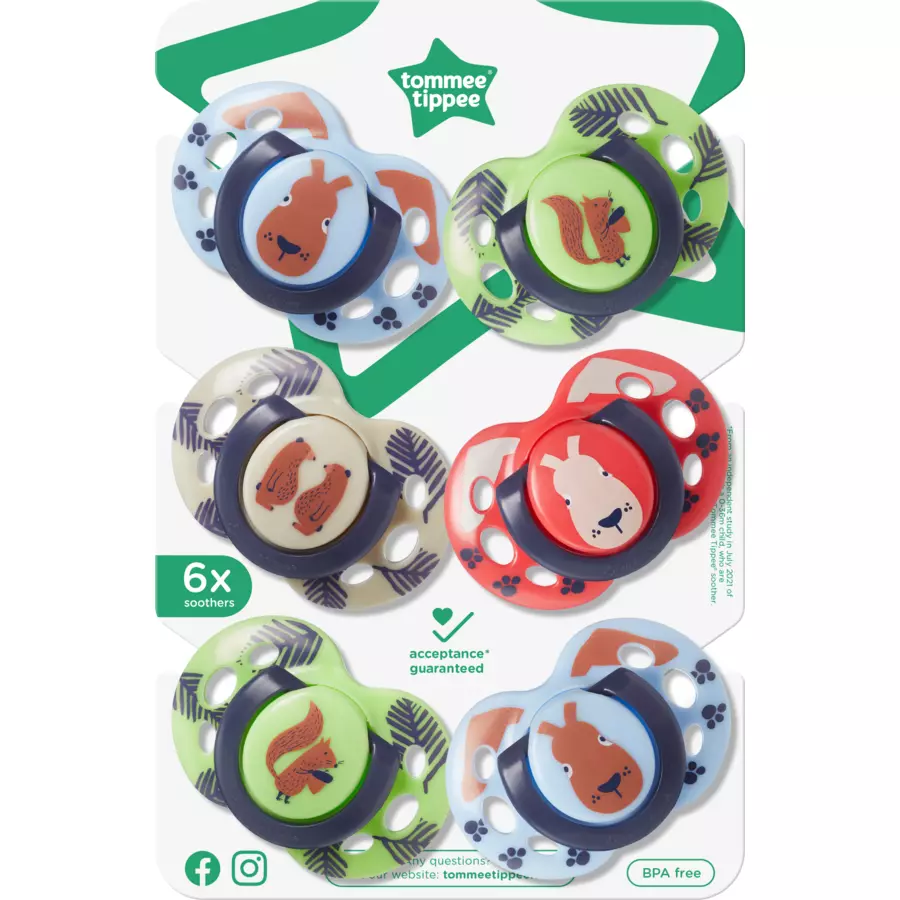 Tommee Tippee Schnuller Fun für Jungen 18 - 36 Monate