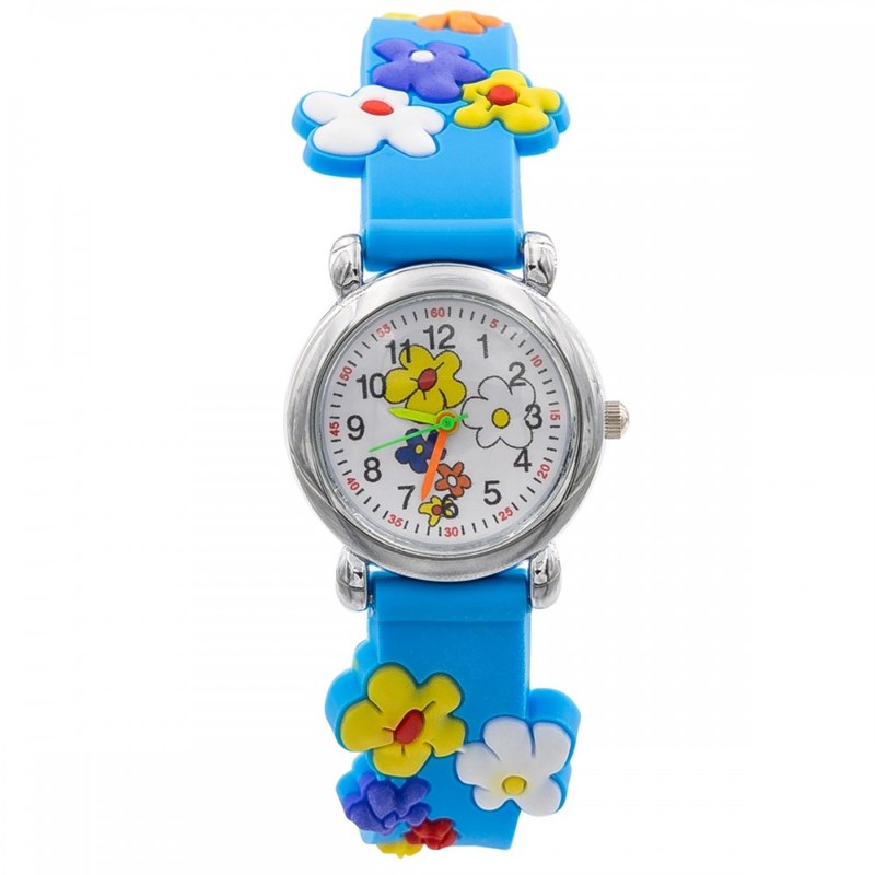 Montre enfant Fille CHTIME bracelet Silicone Bleu