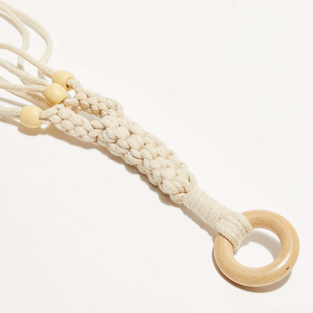 Pomax Cache-pot suspendue Finn beige - D.22xH.7cm
