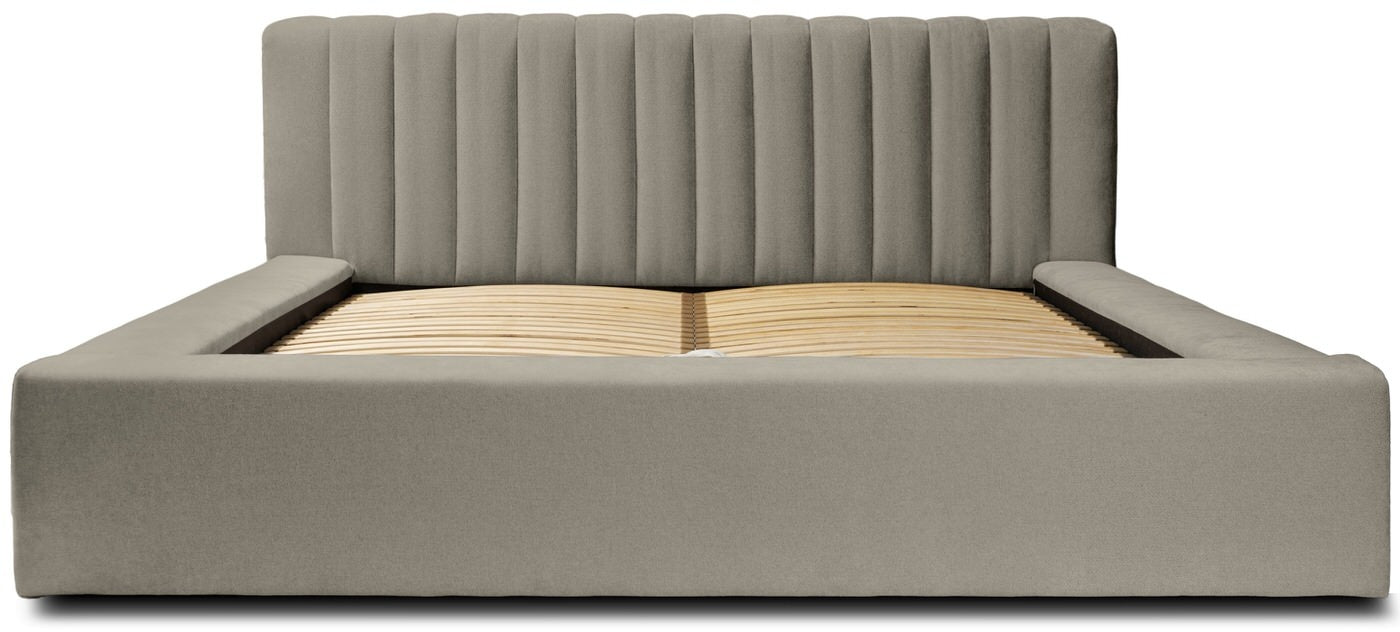 Trae Mobler Como140 x 200 cm Gestoffeerd Bed Taupe