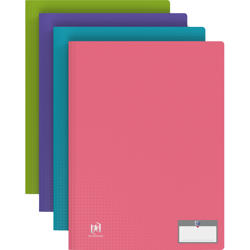 Protège-documents Oxford memphis A4 20pochettes polypro assorti