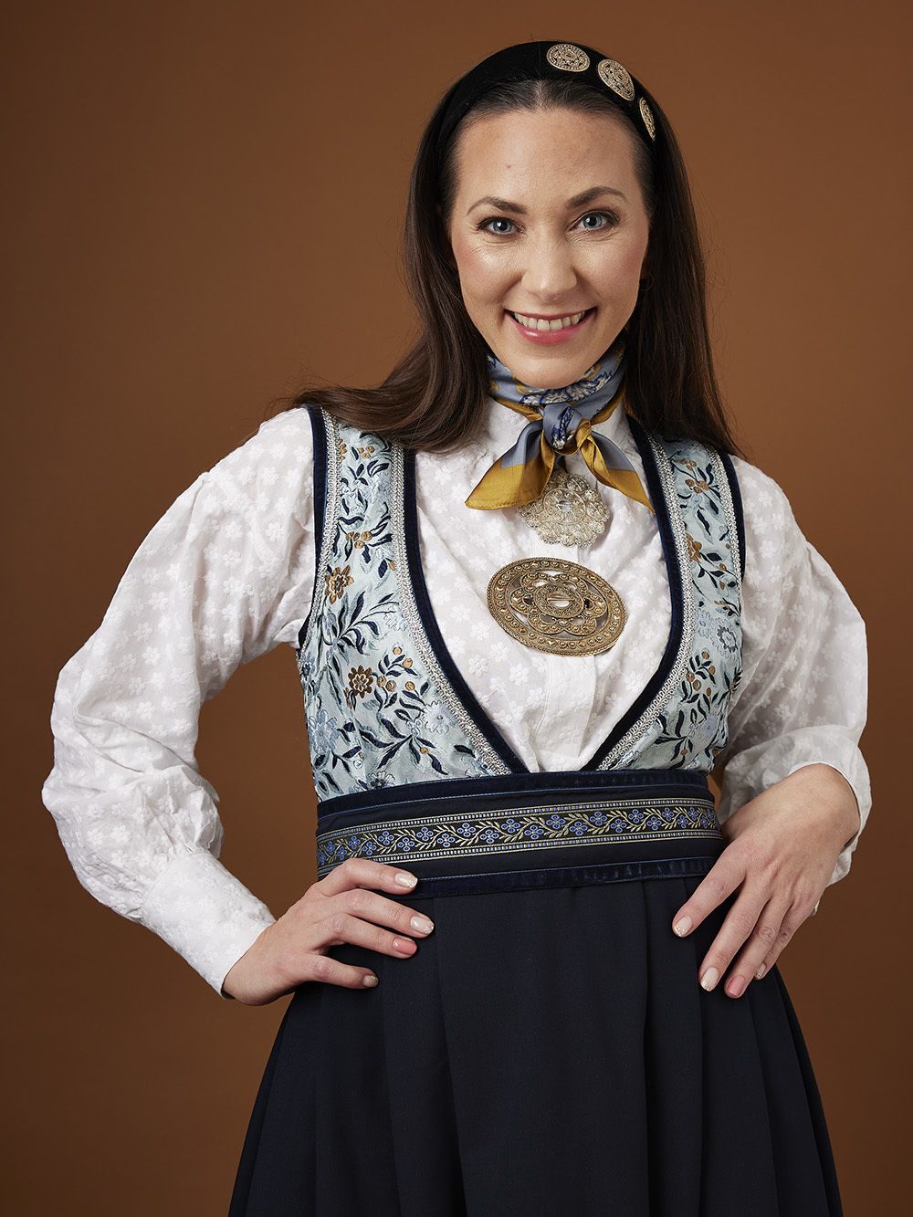 Skjorte med broderi Marthe