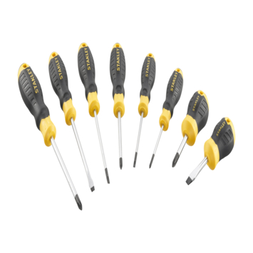 Stanley schroevendraaierset Cushiongrip 8 delig