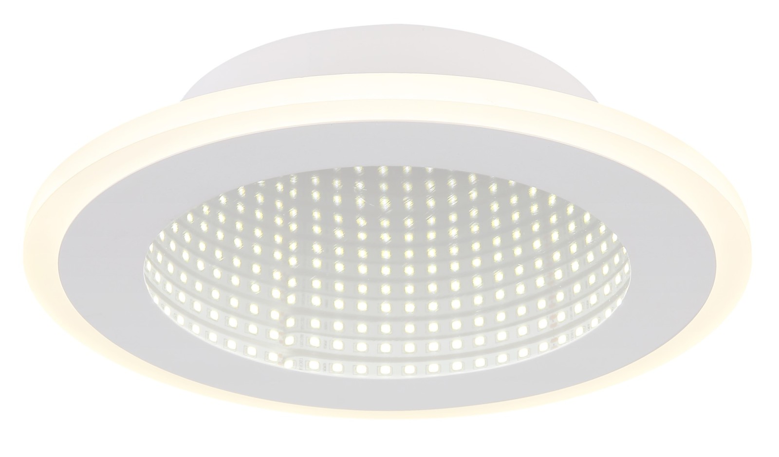 LED-Deckenleuchte - weiß matt - 3D-Effekt