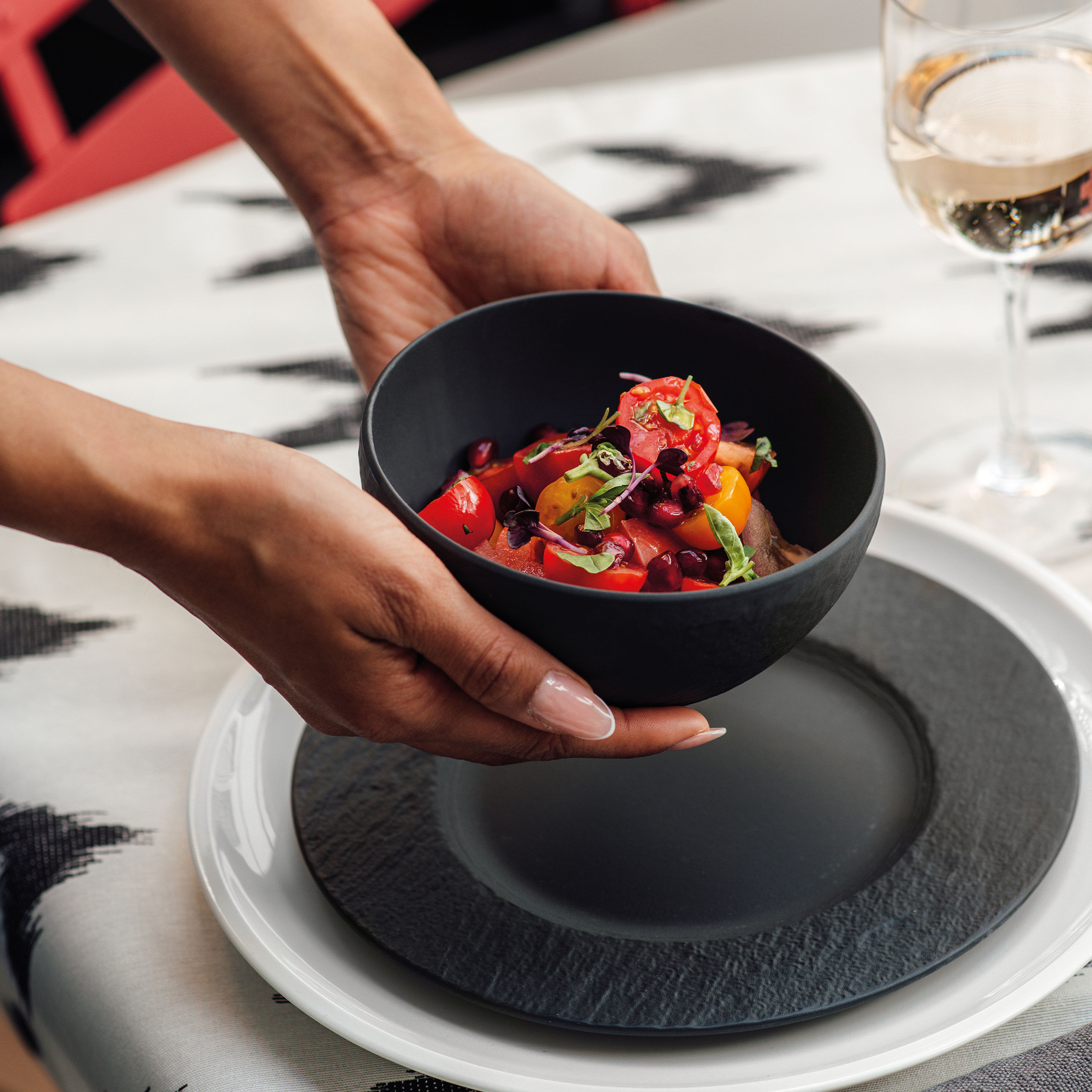 Manufacture Cereal bowl Black, 14.6 oz, Premium Porcelain