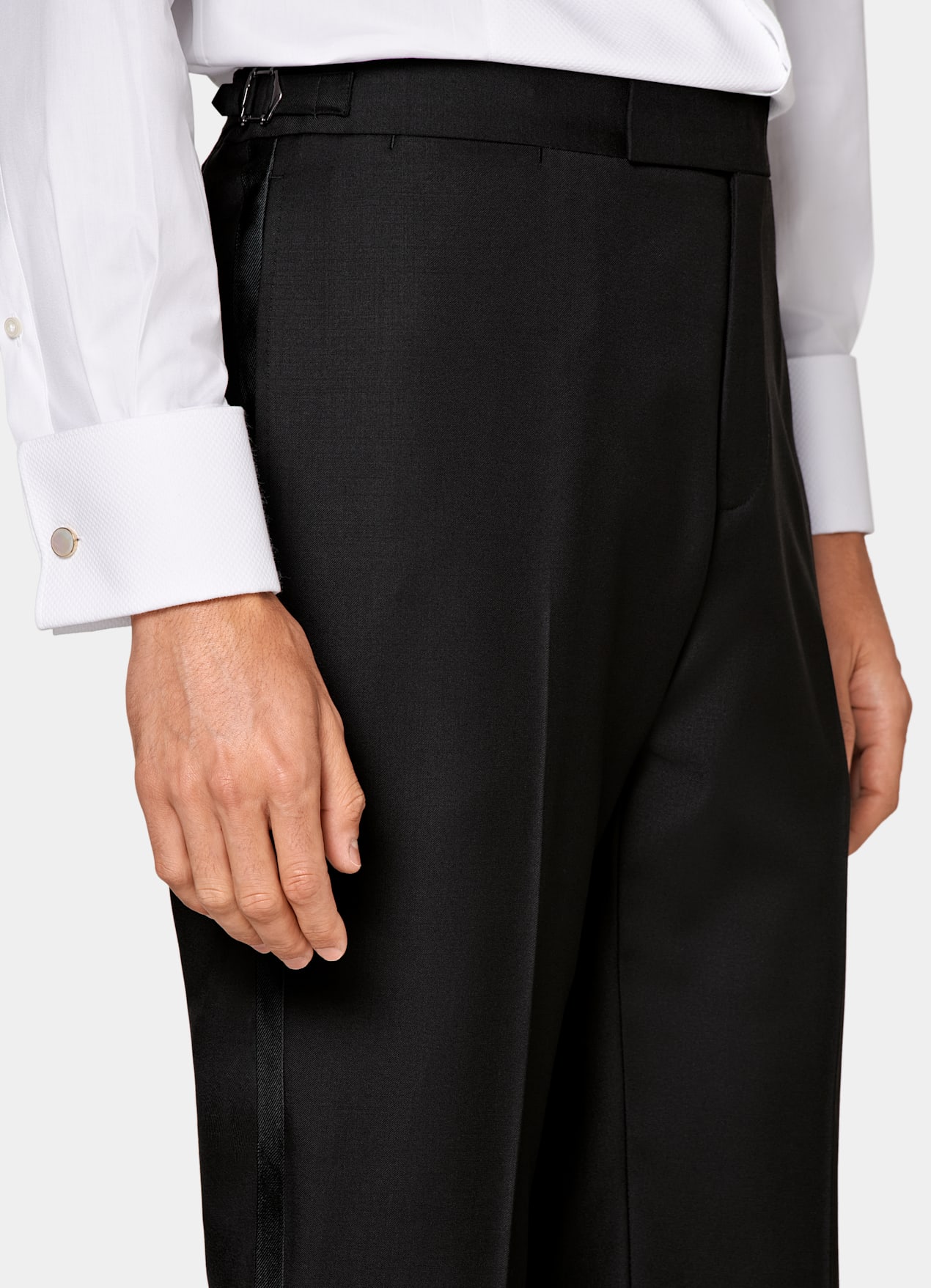 Pantalon de smoking Slim Leg Straight noir