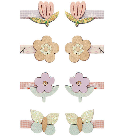 Mimi & Lula Haarspange - 8er-Pack - 3 cm - Blumenstrauß Spring M