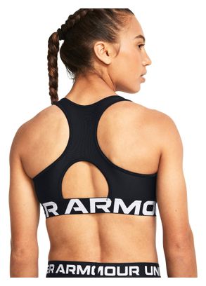 Brassière Under Armour HeatGear Armour Mid Branded Noir Femme