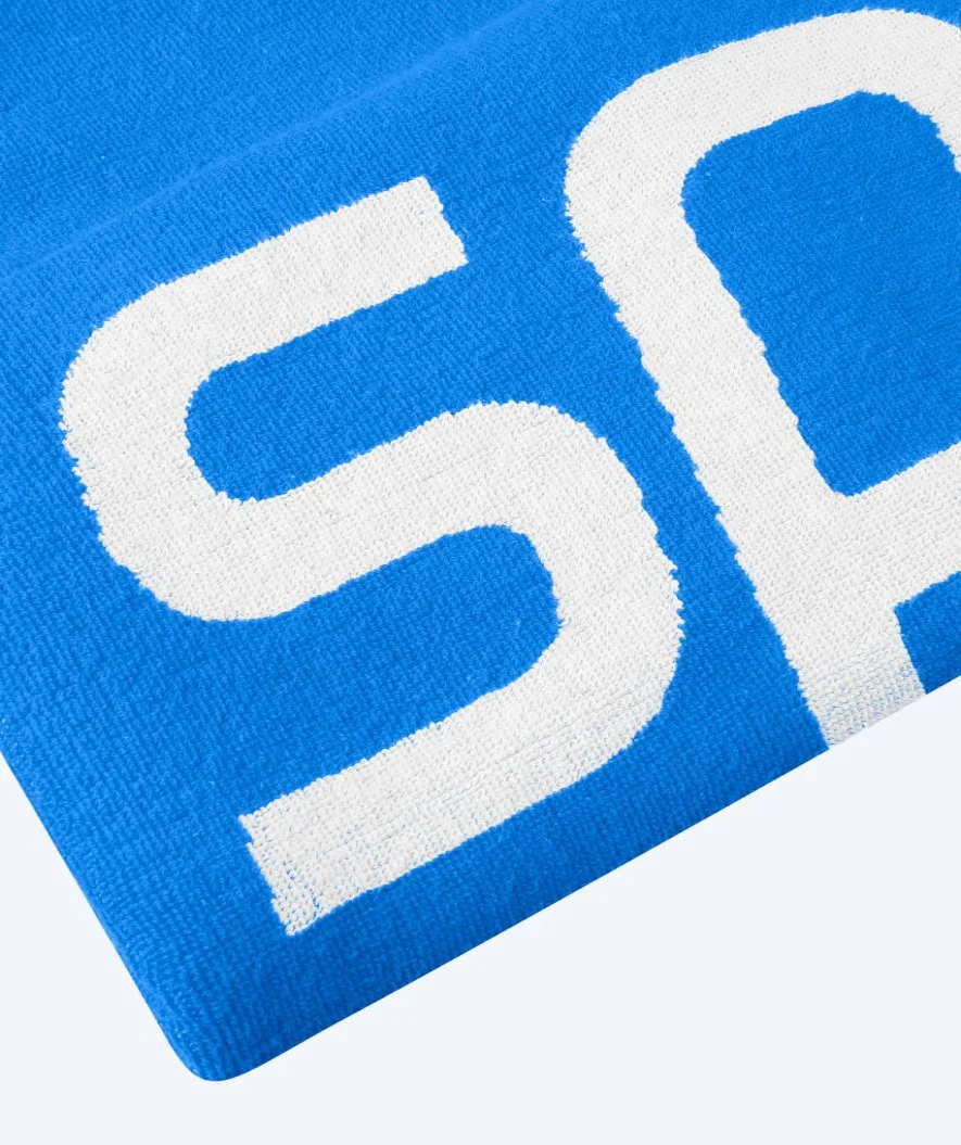 Speedo badehåndklæde - Logo - Blå/hvid