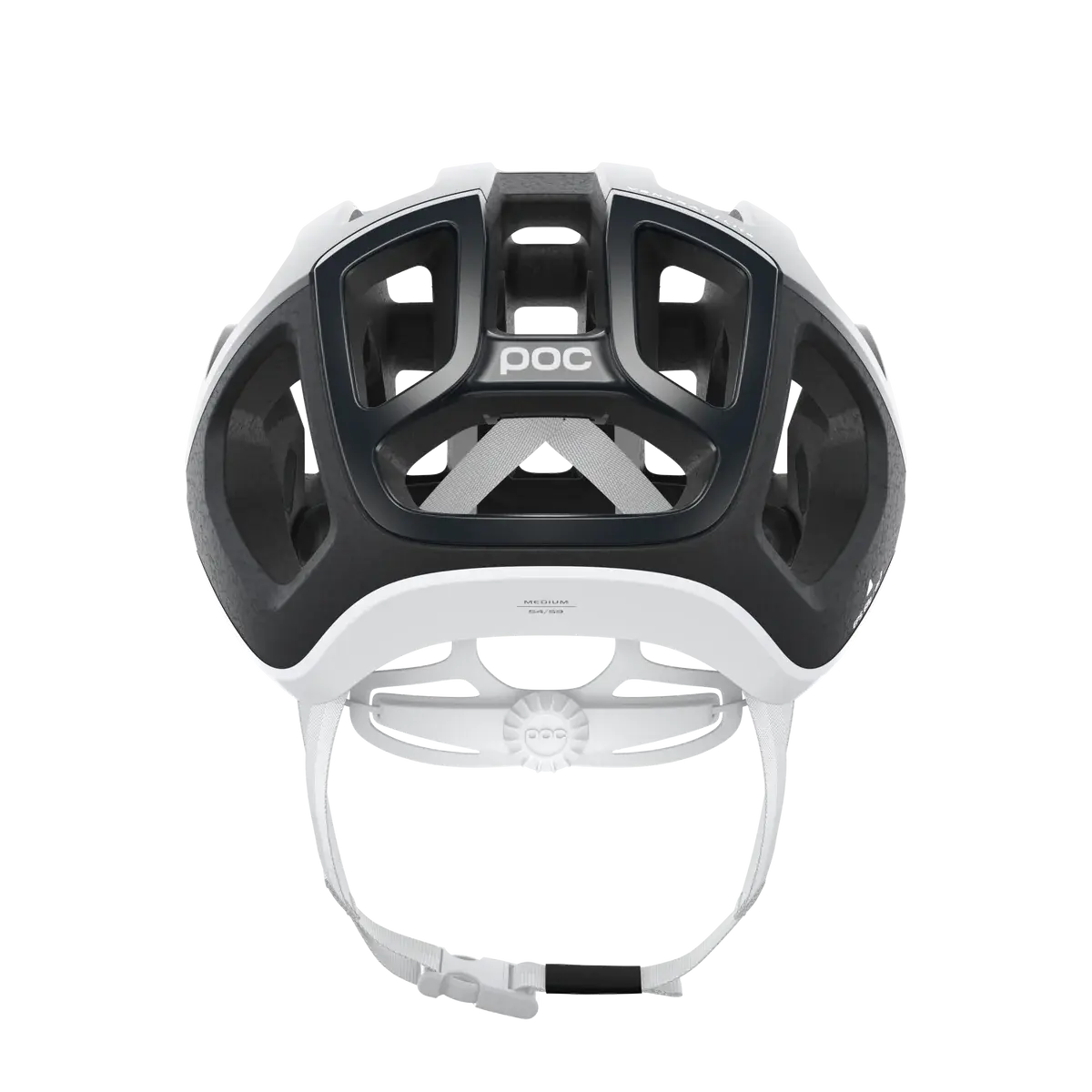 POC Ventral Lite Wide Fit Race Fietshelm Zwart/Wit