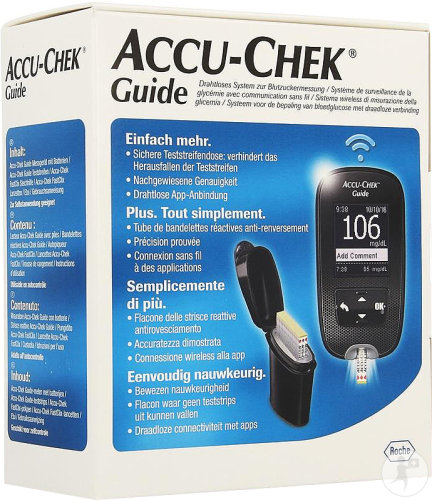Accu-Chek Guide Lecteur De Glycémie Sans Fil 1 Kit