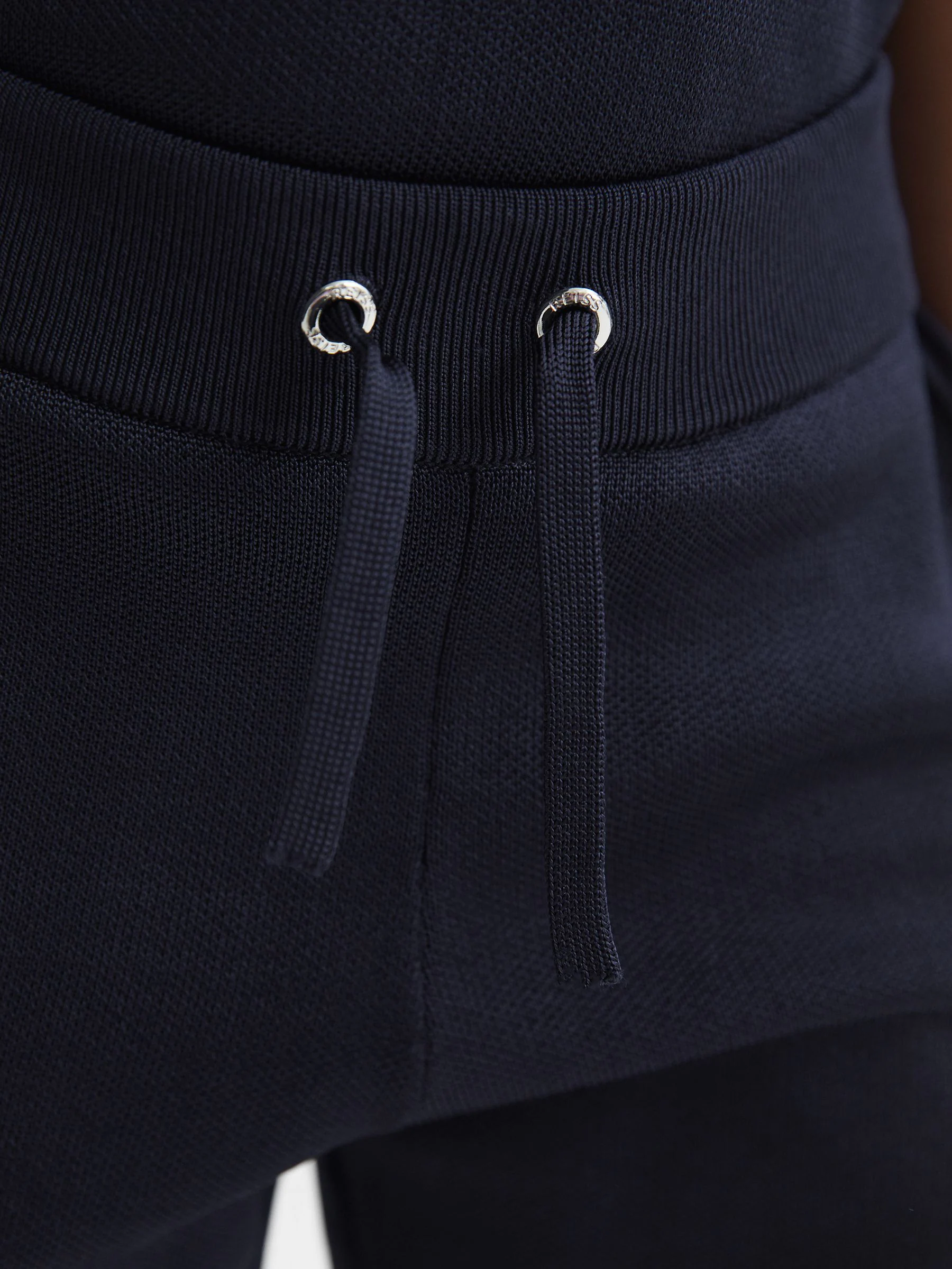 Reiss - Katoenen short met trekkoord en zijstreep