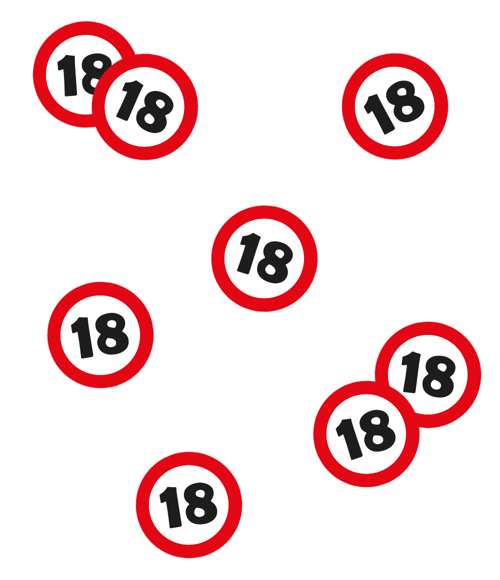 18 Jaar Tafelconfetti 2,5cm