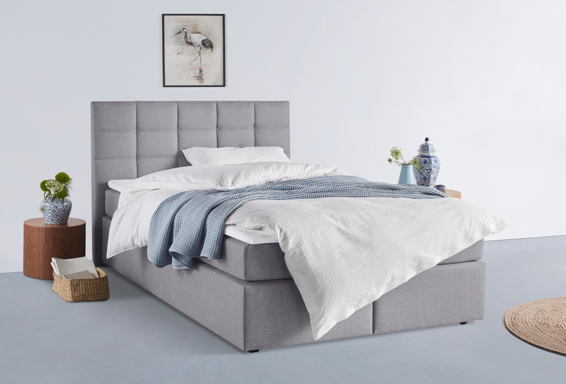INOSIGN Boxbett »Ovalo« wahlweise mit Bettkasten, in H2, H3 & H4 erhältilich