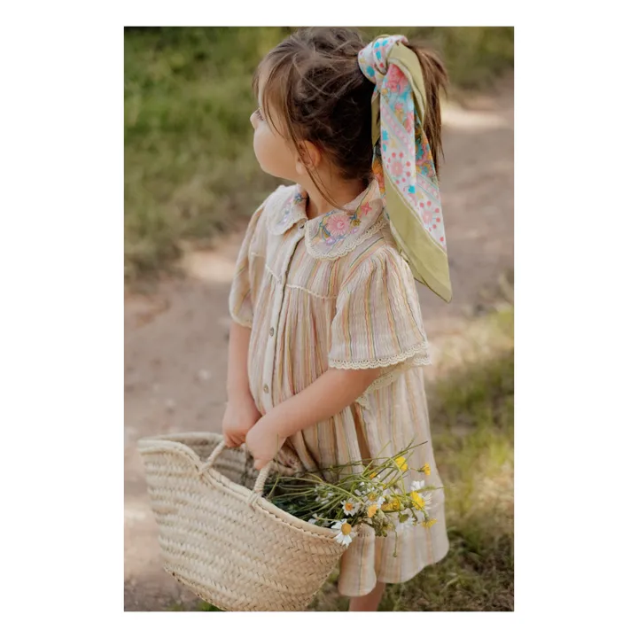 Louise Misha Foulard Capucine Fleuri | Bleu