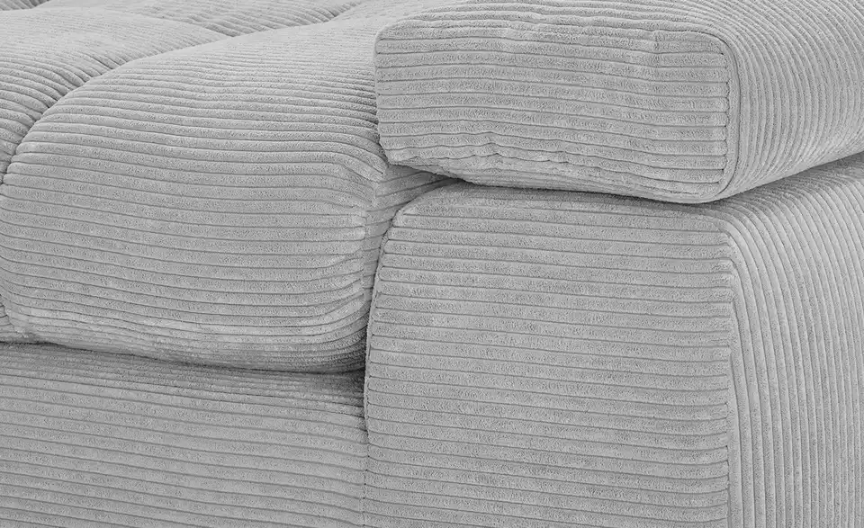 Ecksofa Hella links Hellgrau